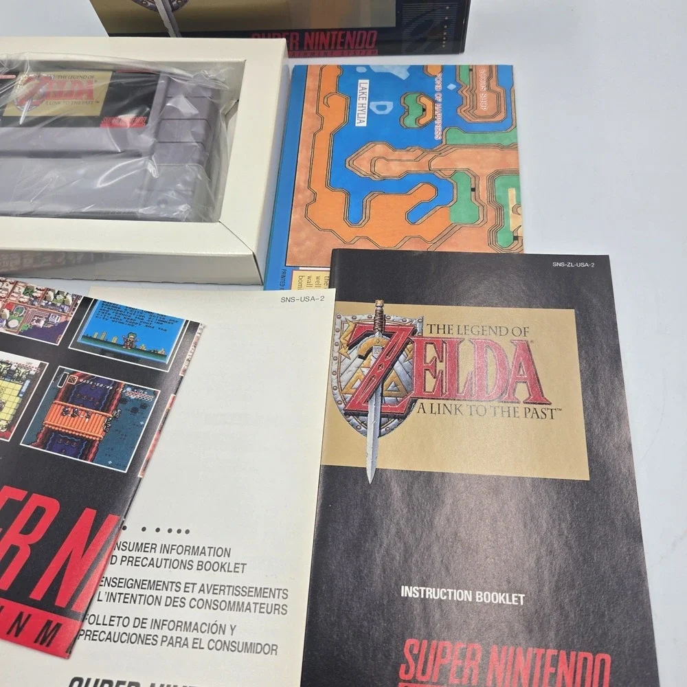 The Legend of Zelda: A Link to the Past SNES Super Nintendo New Open Box Rare